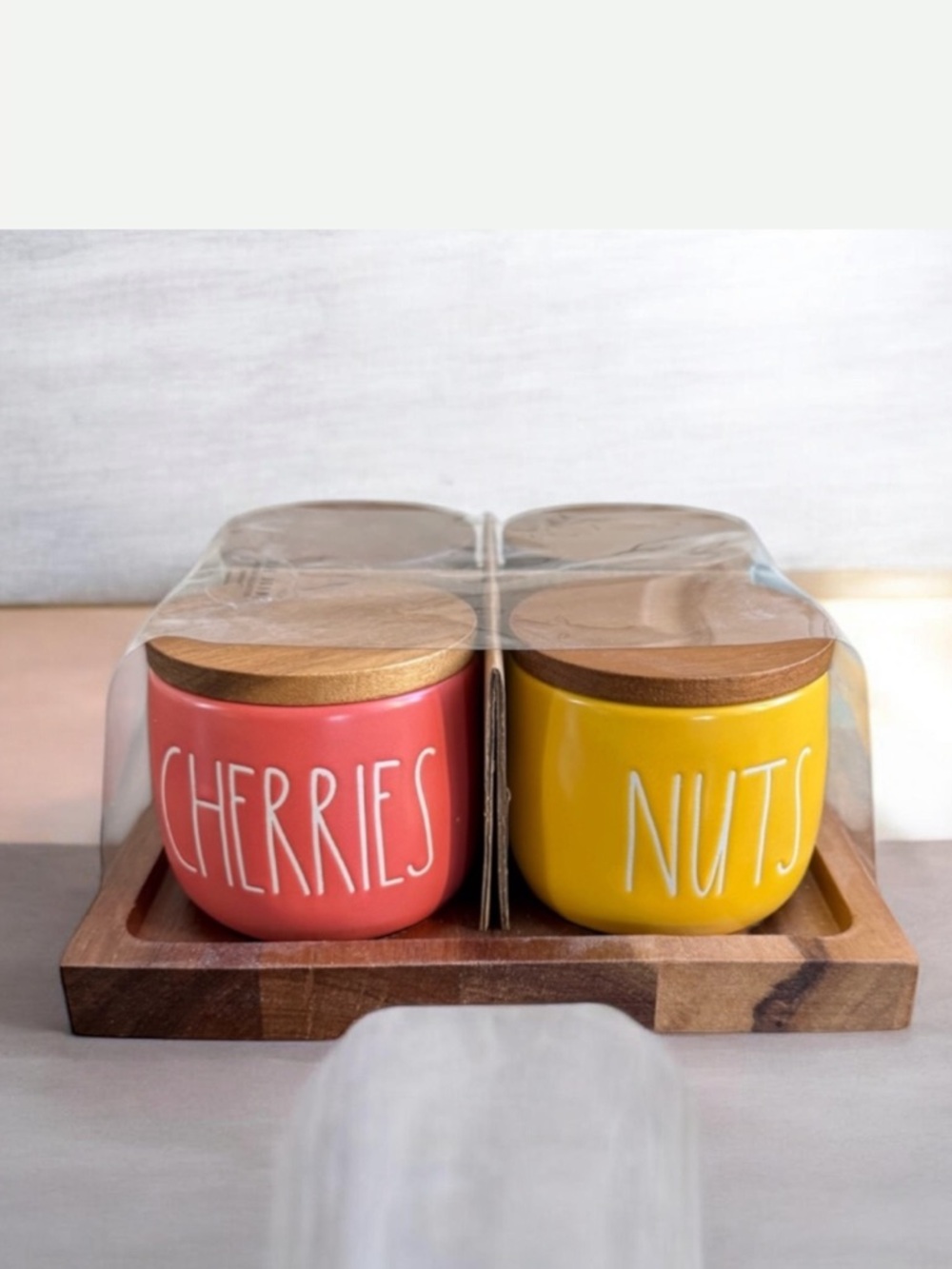 Rae Dunn • Ceramic Ice Cream Bar Cellars • Cherries Nuts Sweet Candy - Picture 2 of 6